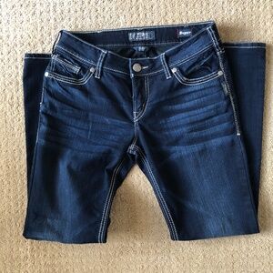 SILVER JEANS CO., SUKI MID SLIM BOOT JEANS, SIZE 31, Length 31, LIKE NEW